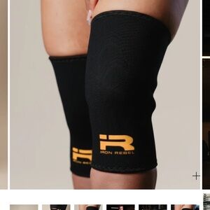 Iron Maiden M Black / Gold PR Knee Sleeves
